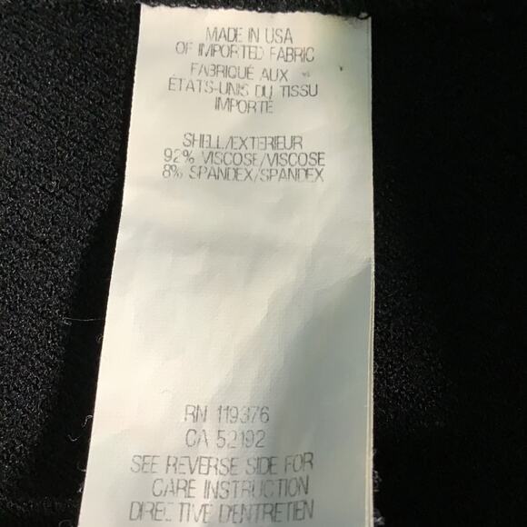 Helmut Black Structured Ponte Mini Skirt L Minimalist Modern Capsule Wardrobe - Picture 6 of 6